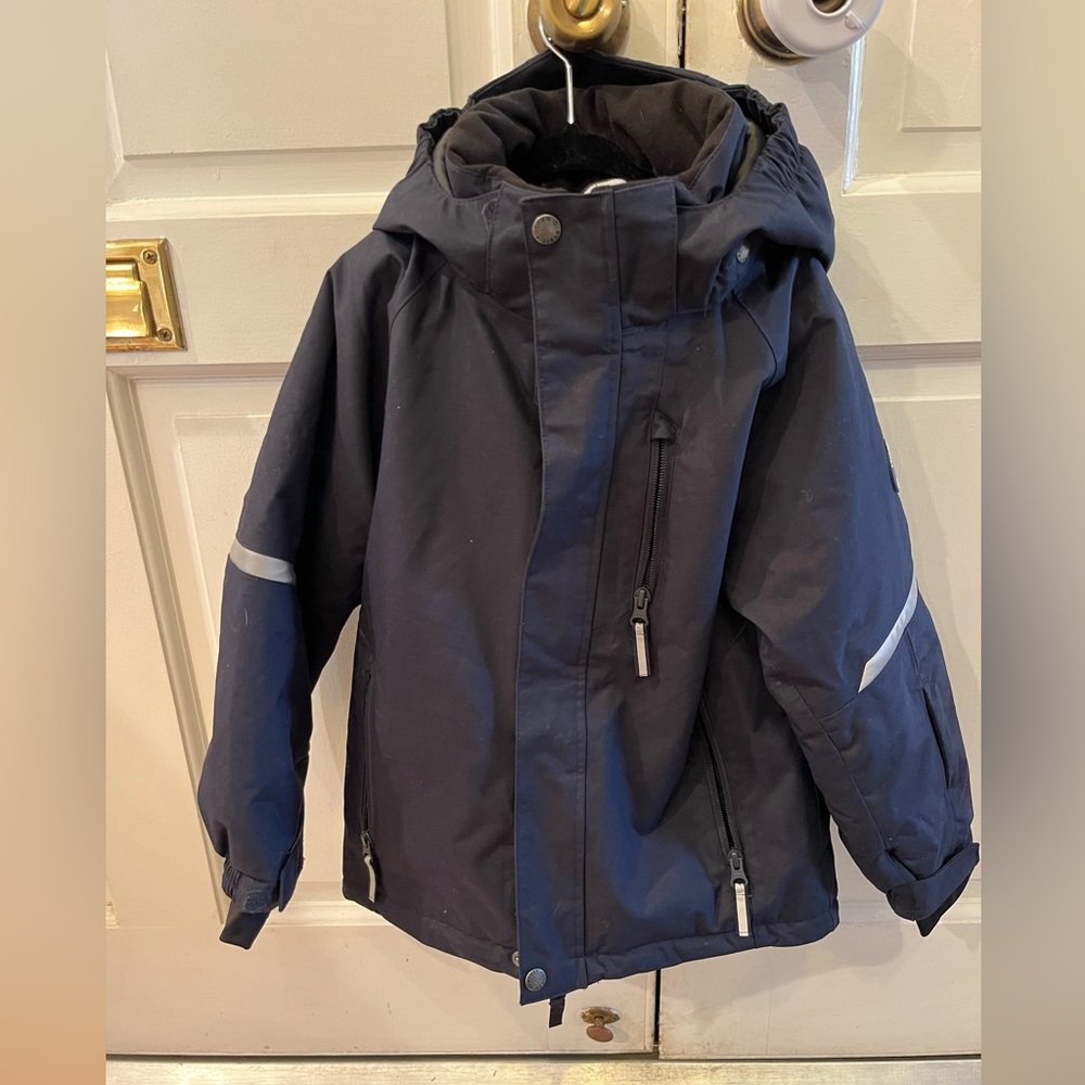 Boys Navy Blue Polarn O Pyret winter jacket size 6-7. Brand New